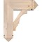 Ekena Millwork Balboa Arts and Crafts Smooth Bracket w/ Offset Brace, Douglas Fir, 7 1/2"W x 20"D x 24"H BKT0806X20X24BOA03SDF - alternate 4